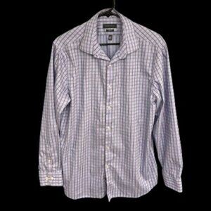 👔 Perry Ellis Portfolio Slim Fit Men's Dress Shirt – Size 16.5 / 34-35